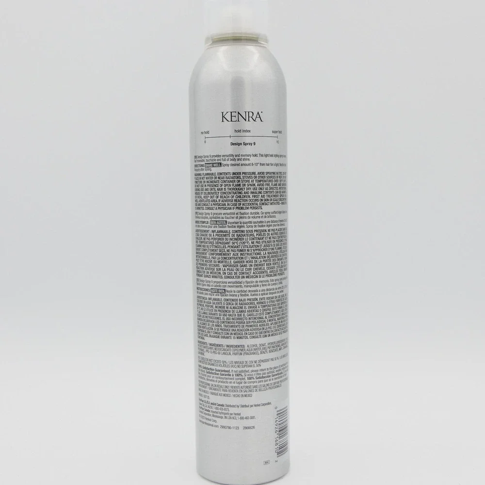 Kenra Design Spray # 9 Light Hold Hairspray 10 oz Styling Spray For Hair